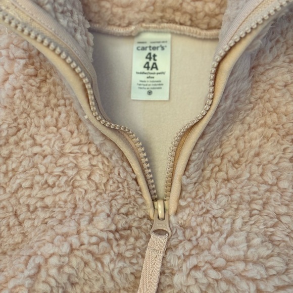 Teddy Half Zip Carters Sweater 4T - Picture 3 of 3